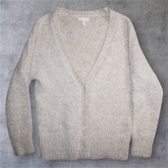 Leith Women’s Fuzzy Knit Button-Front Cardigan – Size M - Picture 7 of 11